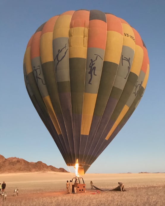 Heissluftballon Wüste Namid